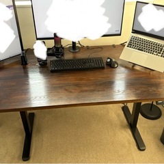 【昇降デスク】ErGear電動昇降脚＋オーク天板の画像