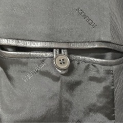 エルメス　サイズ50 レザージャケット　定価120万　ブラック　裏地エルメス柄の画像