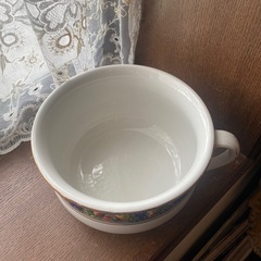 イギリスアンティーク 陶器 ポット フルーツ柄 金彩 インテリアの画像