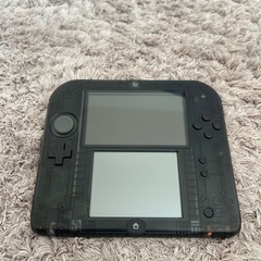 ニンテンドー2DS クリアブラック本体　ポケモンソフトセットの画像