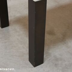 ≪zyt2593ジ≫ シギヤマ家具工業 ダイニングテーブル 幅155cm 奥行85cm 高さ70cm ハイグロス/ホワイト/ダークブラウン/木目/IDC大塚/4人用/2人用/中古家具/宮城県仙台市 071101-06の画像