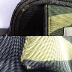 ( E-43 )carhartt カーハート ショルダーバッグ オリーブ 迷彩柄 ポケット かっこいい 中古の画像