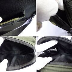 ( E-43 )carhartt カーハート ショルダーバッグ オリーブ 迷彩柄 ポケット かっこいい 中古の画像