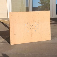 木製転圧器・タンパー　やや軽く、取っ手が長くて使いやすいです(^^)の画像