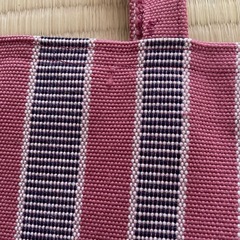 くすみカラー 浴衣帯 リメイク トートバッグの画像