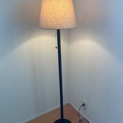 シンプルな黒のフロアスタンドの画像