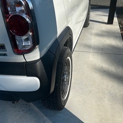 ハスラー　ホイール　タイヤセット　デイトナ　ホワイトリボン　軽自動車の画像