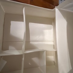 【IKEA SKUBB（スクッブ）ハンギング収納 6段 ＋ 仕切り付きボックス セット】 の画像