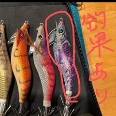 【未使用＋1回使用】エギ 10個セット ダイワ エメラルダス ヤマシタ ハヤシ YOZURI 等 イカ 釣り エギング ケース付の画像