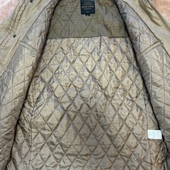 未使用ピータールガーPETER LUGERモッズコート cort アウター冬服 秋服 紳士服 ジャンパー ジャンバー ジャケット ライトブラウン無地 メンズmen’s男性用 ユニセックスサイズL 肩幅約47センチ身幅約52センチ袖丈約62センチ着丈約74センチの画像