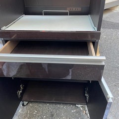 無料　キッチンワゴン　レンジ台　キャスター付きの画像