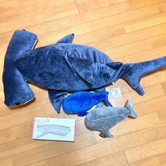 新品　ぬいぐるみ　超BIG シュモクザメ　サメ　クジラ　くじら　おもちゃの画像
