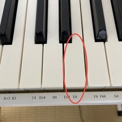 台付き 電子ピアノ キーボード 白 54鍵盤の画像