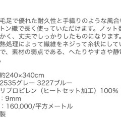 ラグカーペット240×340の画像