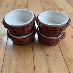 【無料♪お譲りします】おしゃれ皿セット グラタンなど 4点セットの画像