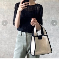 キャンバス 2WAYスクエアトートバッグの画像