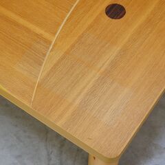 ≪zyt2594ジ≫ 勝山 こたつローテーブル 高さ調節4段階 ヒーターユニット無し 幅120cm 奥行80cm 座卓/レトロ家具/リビングテーブル 071101-15の画像