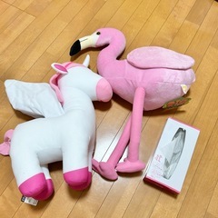新品　ぬいぐるみ　フラミンゴ　たべっ子どうぶつ　ペガサスの画像