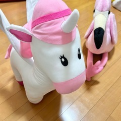 新品　ぬいぐるみ　フラミンゴ　たべっ子どうぶつ　ペガサスの画像