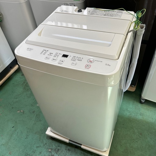 【済】ヤマダセレクト RORO 洗濯機 5.5kg 2024年製 