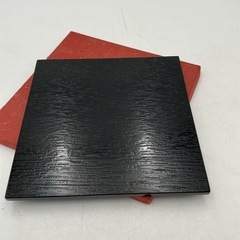 花台　　たち吉製　黒角　約21cm x 21cm 厚さ8mm