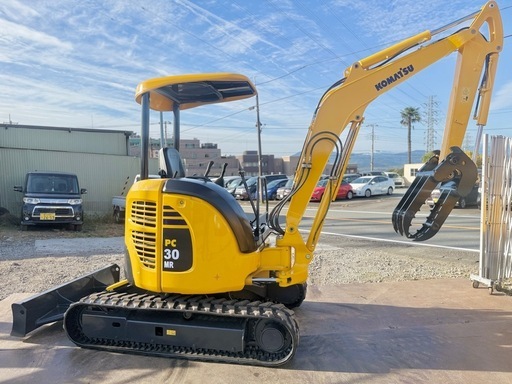 コマツ　ミニユンボ　PC30MR-2   倍速付き　　操作パターン切り替え可能  新品ハサミ付き付　3tクラス　全国陸送可能 下取りOK