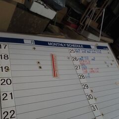 ホワイトボード、９０x６０、行事予定表、月間予定などの画像