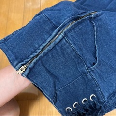 ハイウエストデニムスカートの画像