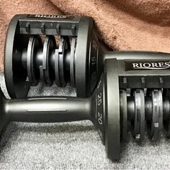 ダイヤル可変式ダンベル2個セット RIORES 5-25kgの画像