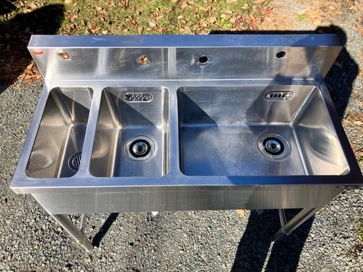 三層シンク　BGあり　業務用