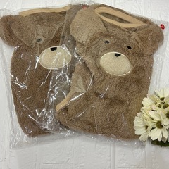 犬服　犬用　服　くまさん　動物　ペット　ブラウン　　ベージュ　2枚セットの画像