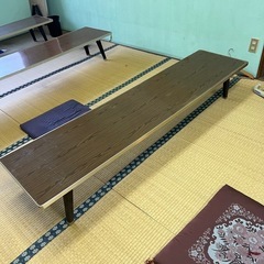 会議用テーブル　折りたたみ　5台セット　公民館の画像