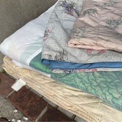 ◆早い方優先!! シングル　敷布団　掛け布団　毛布　ミニ毛布　まくら　いろいろセット☆の画像