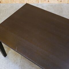 ≪zyt2595ジ限≫ 大型ダイニングテーブル 幅200cm 奥行90cm 高さ72cm　　　6人用/8人用/ナガノインテリア製/IDC大塚/ダークブラウン/木目/中古家具/宮城県仙台市 071101-06の画像