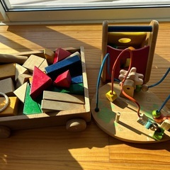 型はめ　積木　おもちゃの画像