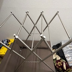 折りたたみ　物干しスタンド　ステンレスの画像