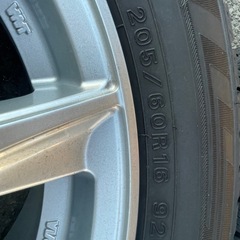 205/60/16スタッドレスタイヤ タイヤホイール ダンロップ4本セットの画像