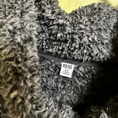 ユニクロ　フリース　アウター　もこもこの画像