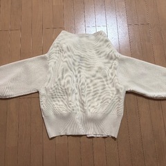 【中古品】titivate/ジップアップ ニット/Sサイズ/アイボリーの画像