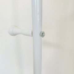 ハンガーラック　キャスター付き　コンパクト　スリム　収納　白　ホワイト　パイプ　ワゴンの画像