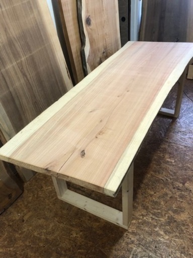 大特価 220サイズ 一枚板ダイニングテーブル