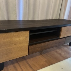 ニトリ テレビ台 ローボード ランダム 140cm 3020742 DBRの画像