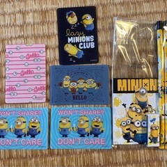 ミニオン　鉛筆メモ帳　消しゴムセット。ミニオン好きなお子さんにどうぞの画像