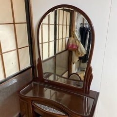 引き取り限定　化粧台　ドレッサー　鏡　の画像