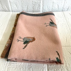 ストール　マフラー　大判　リバーシブルの画像