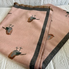 ストール　マフラー　大判　リバーシブルの画像