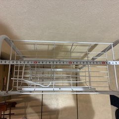 アルミラック　白　脱衣所　洗面所の画像