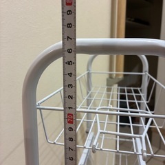 アルミラック　白　脱衣所　洗面所の画像