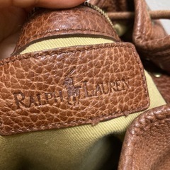 POLO　ラルフローレン　本革　ショルダーバッグ　の画像