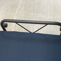 【リサイクルサービス八光】幅83㎝　ネイビー　折り畳みシングルベッドの画像